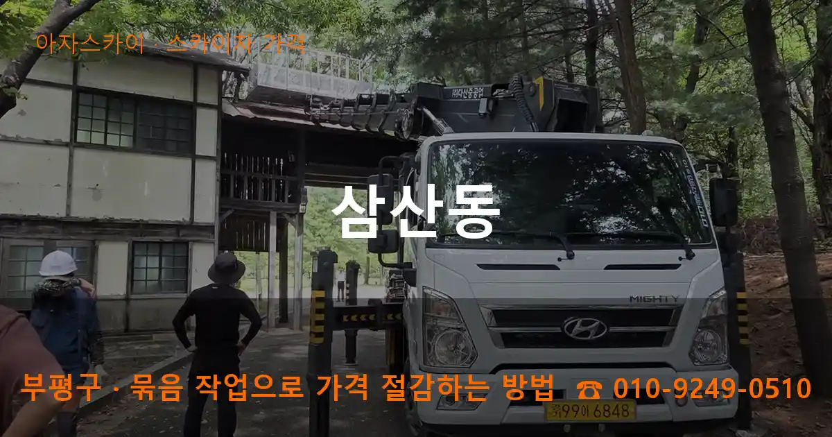 부평구 삼산동 스카이차 가격 작업