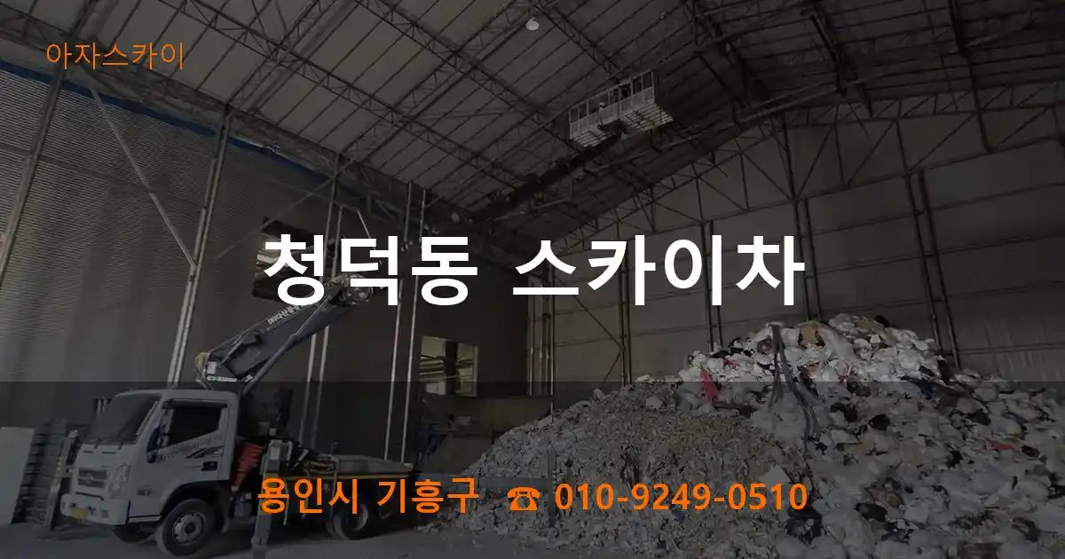용인시 기흥구 청덕동 스카이차