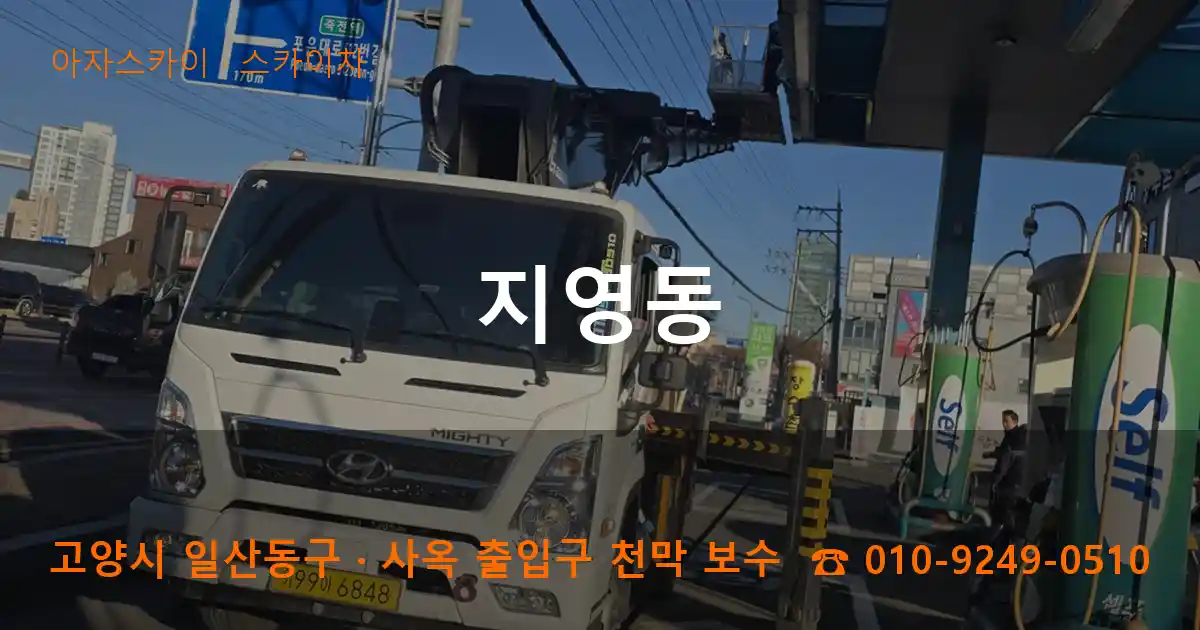 고양 일산동구 지영동 스카이차 작업