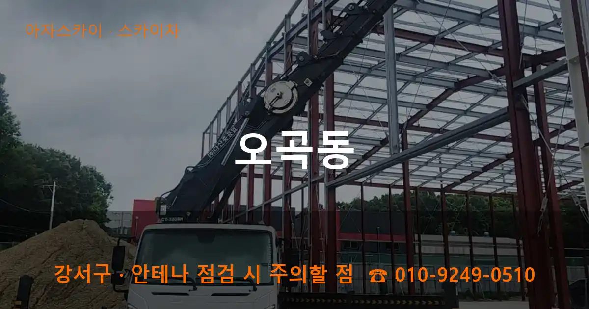 강서구 오곡동 스카이차 작업
