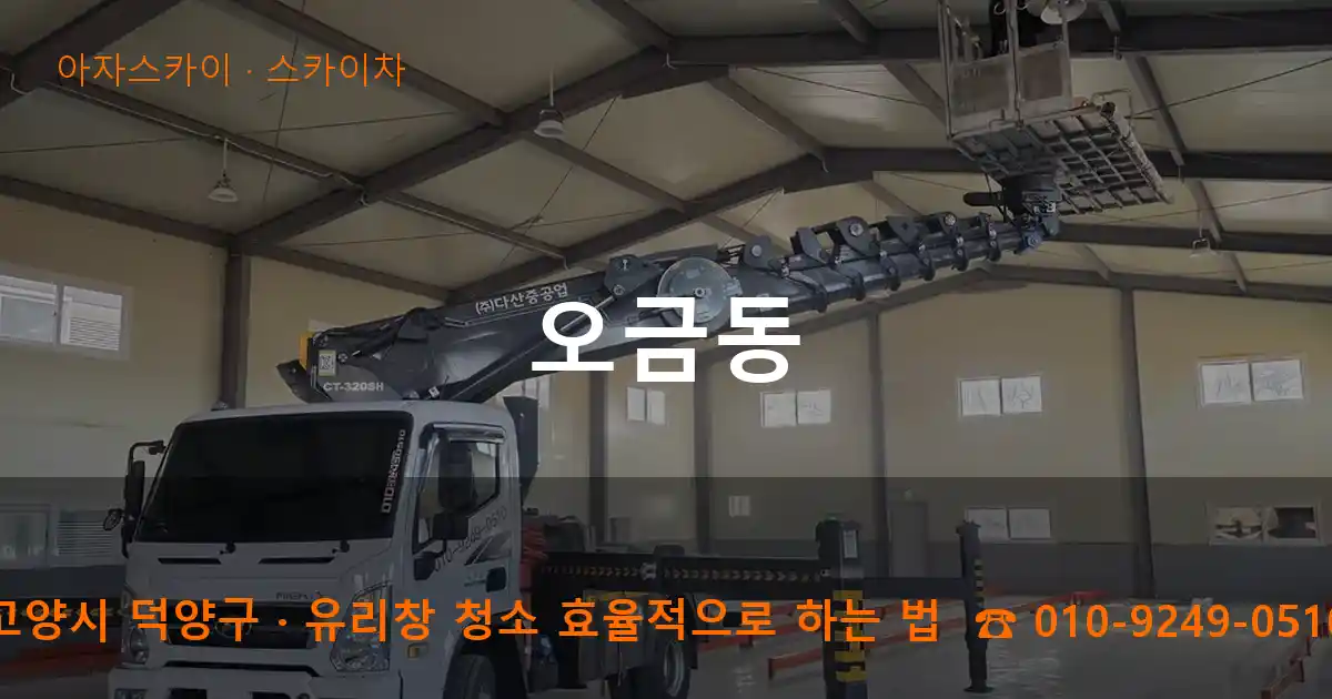 고양시 덕양구 오금동 스카이차 작업