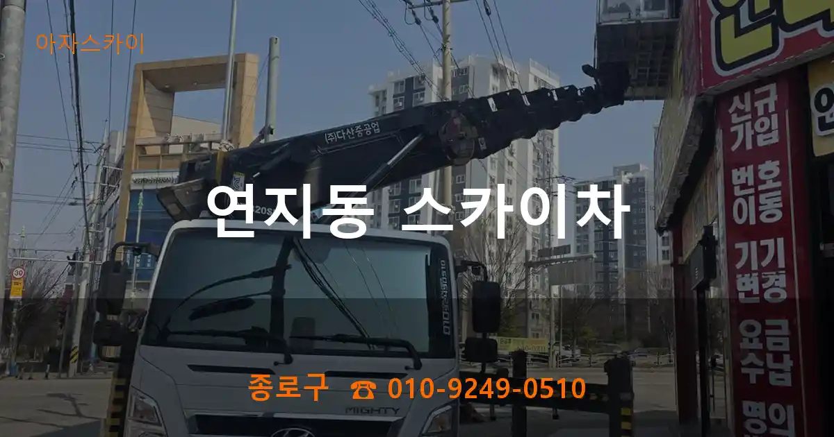 종로구 연지동 스카이차