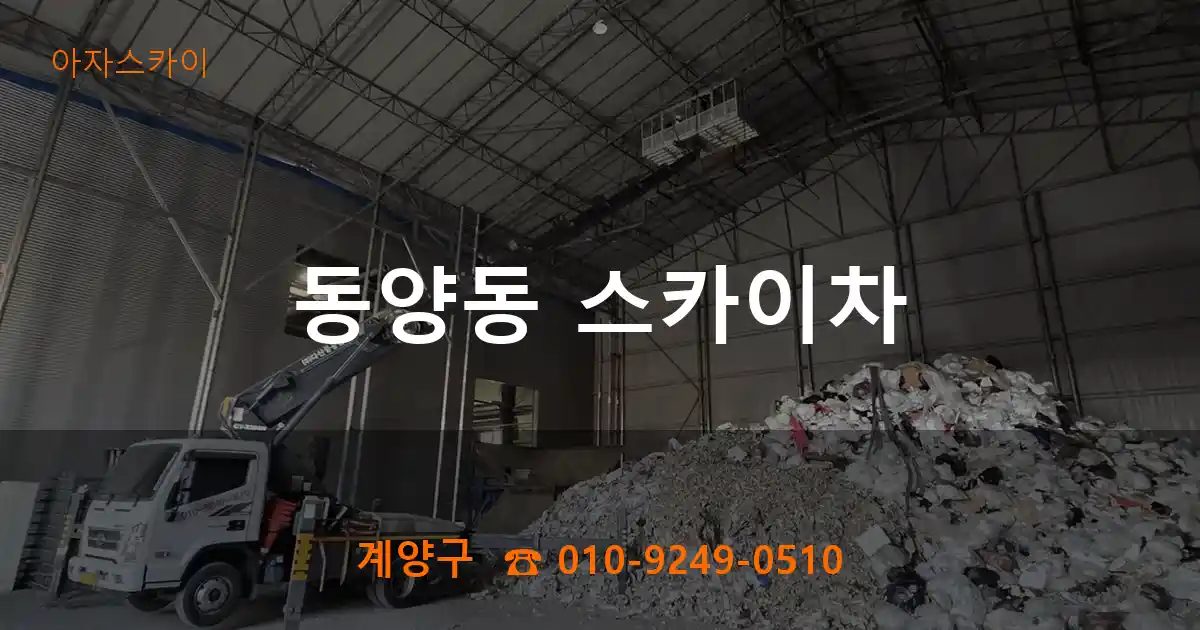 계양구 동양동 스카이차