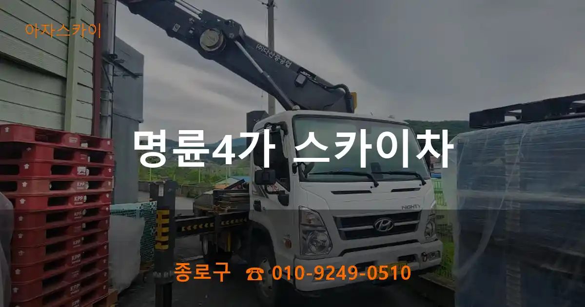 종로구 명륜4가 스카이차