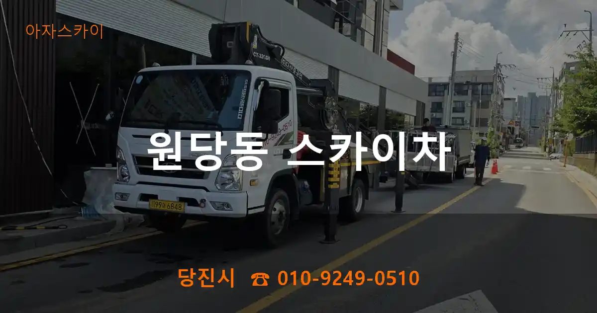 당진시 원당동 스카이차