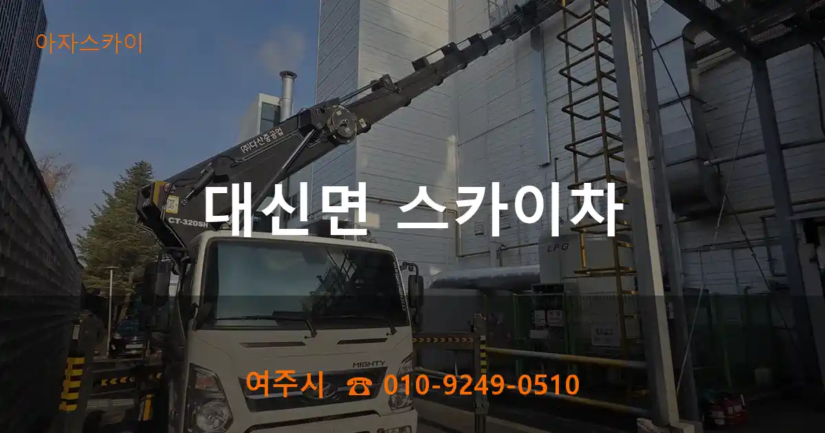 여주시 대신면 스카이차