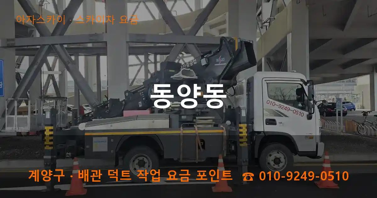 계양구 동양동 스카이차 요금 작업