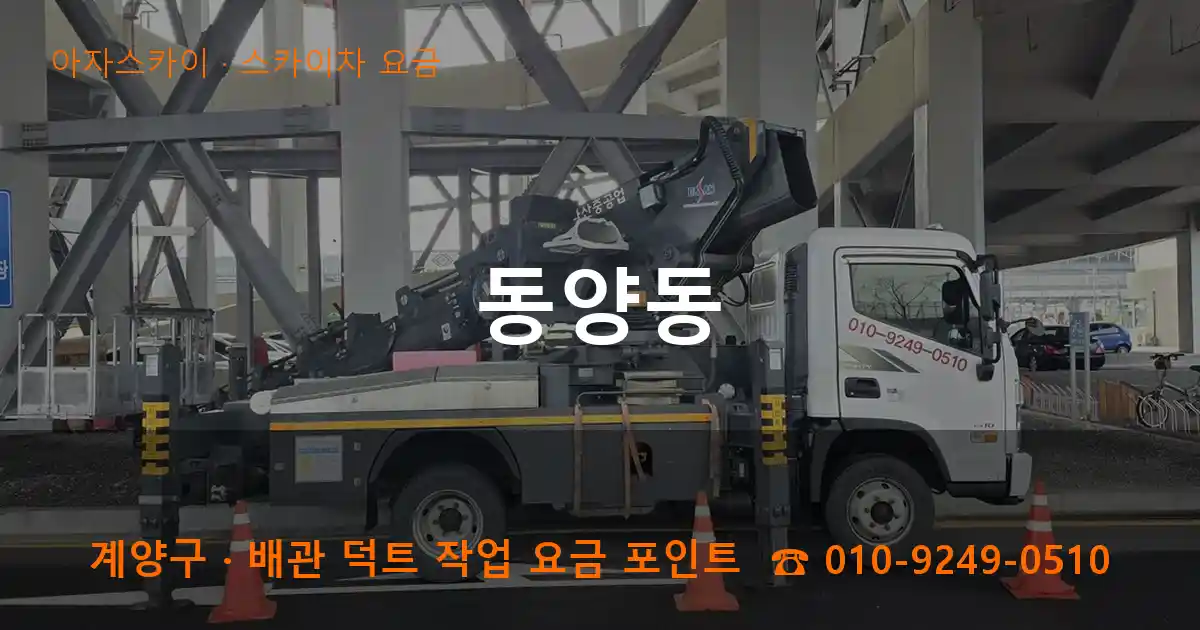 계양구 동양동 스카이차 요금 작업