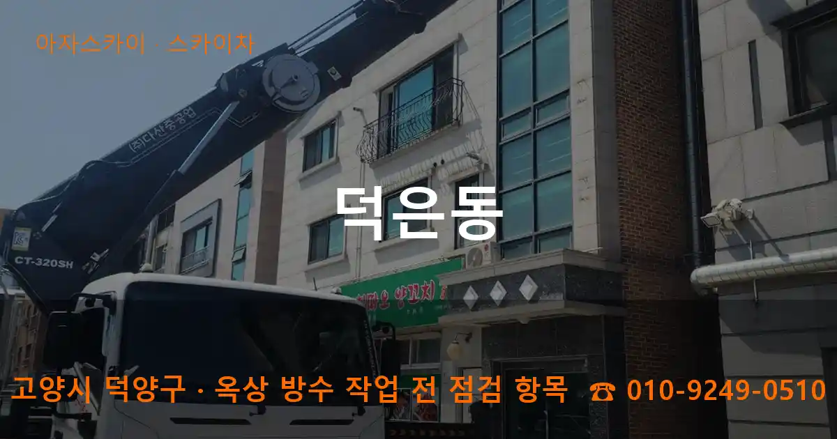 고양시 덕양구 덕은동 스카이차 작업