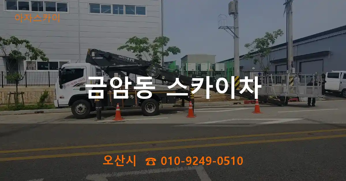 오산시 금암동 스카이차