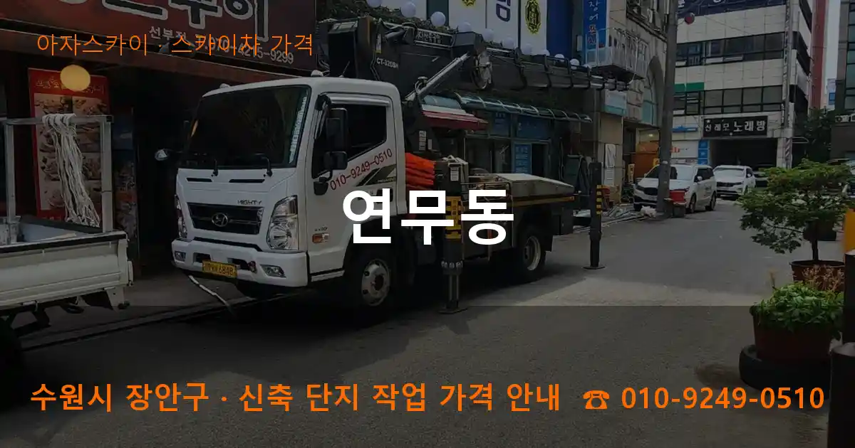 수원 장안구 연무동 스카이차 가격 작업