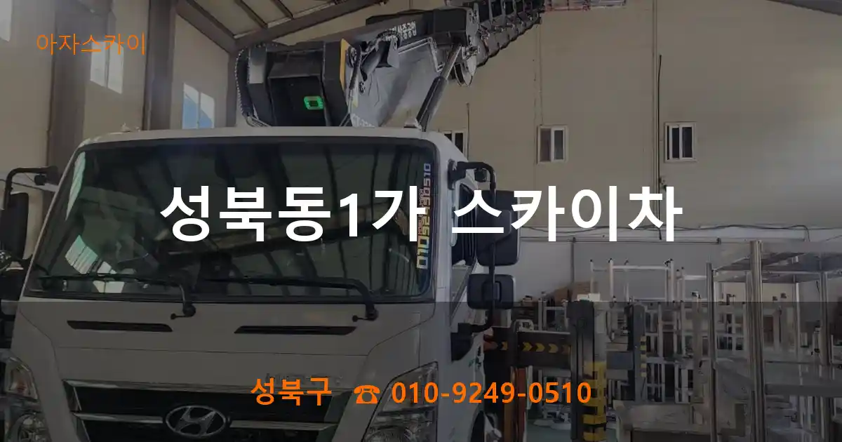 성북구 성북동1가 스카이차