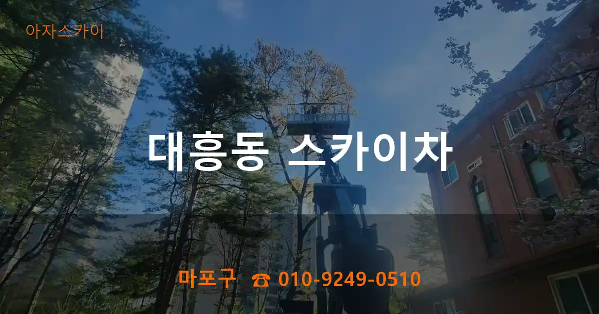 마포구 대흥동 스카이차