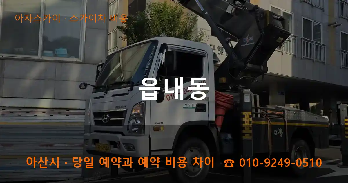 아산시 읍내동 스카이차 비용 작업