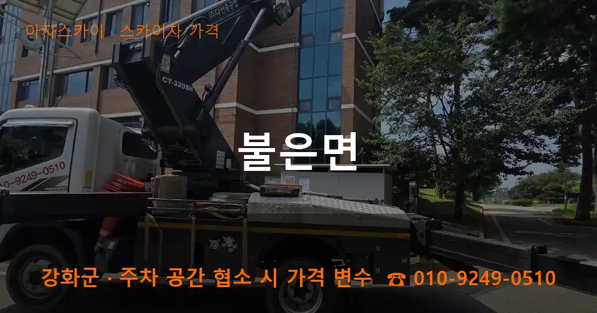 강화군 불은면 스카이차 가격 작업