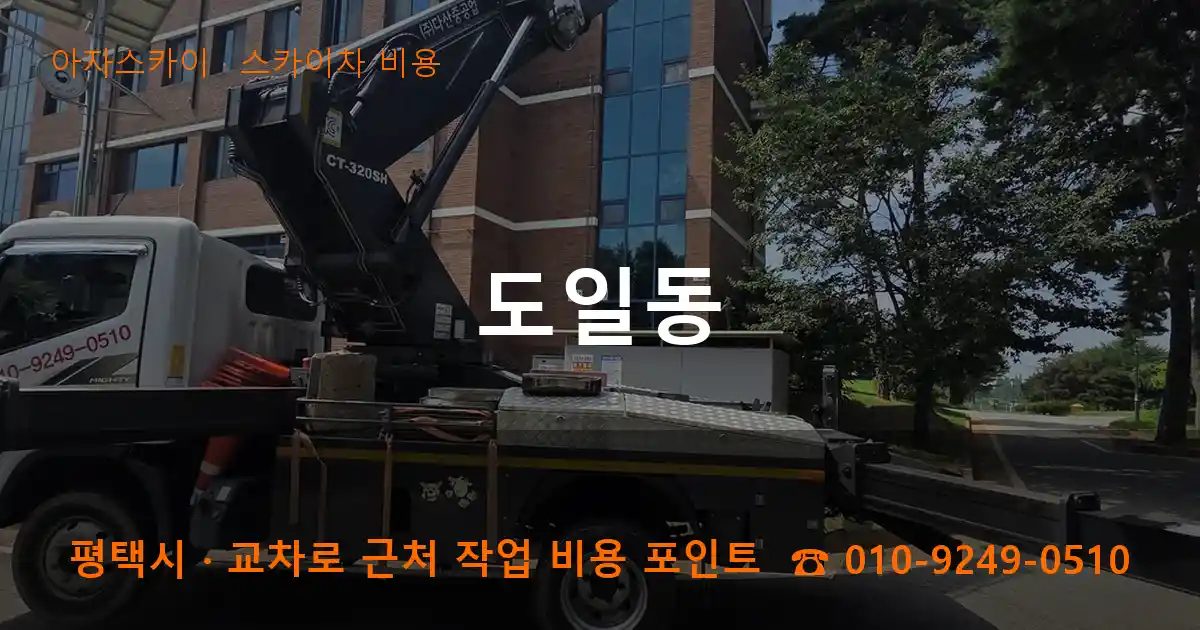 평택시 도일동 스카이차 비용 작업