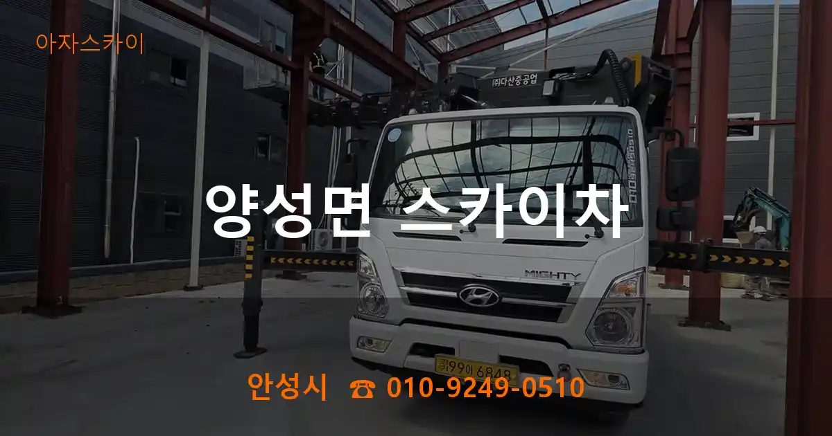 안성시 양성면 스카이차
