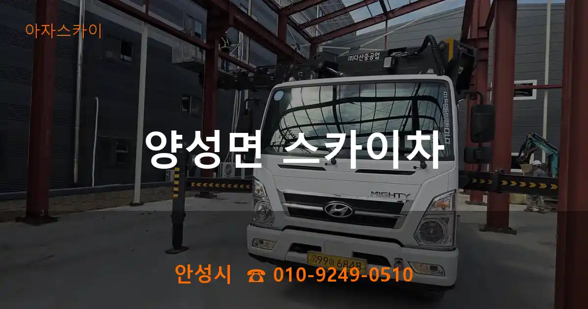 안성시 양성면 스카이차