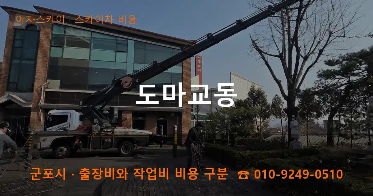 군포시 도마교동 스카이차 비용 작업