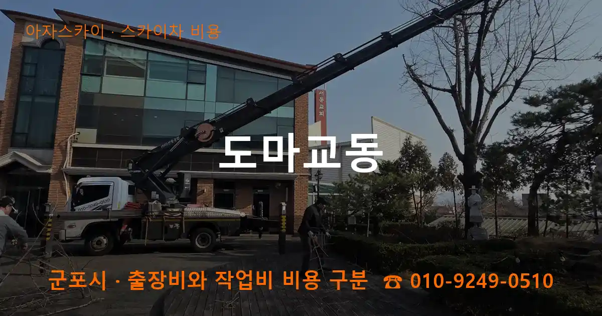 군포시 도마교동 스카이차 비용 작업