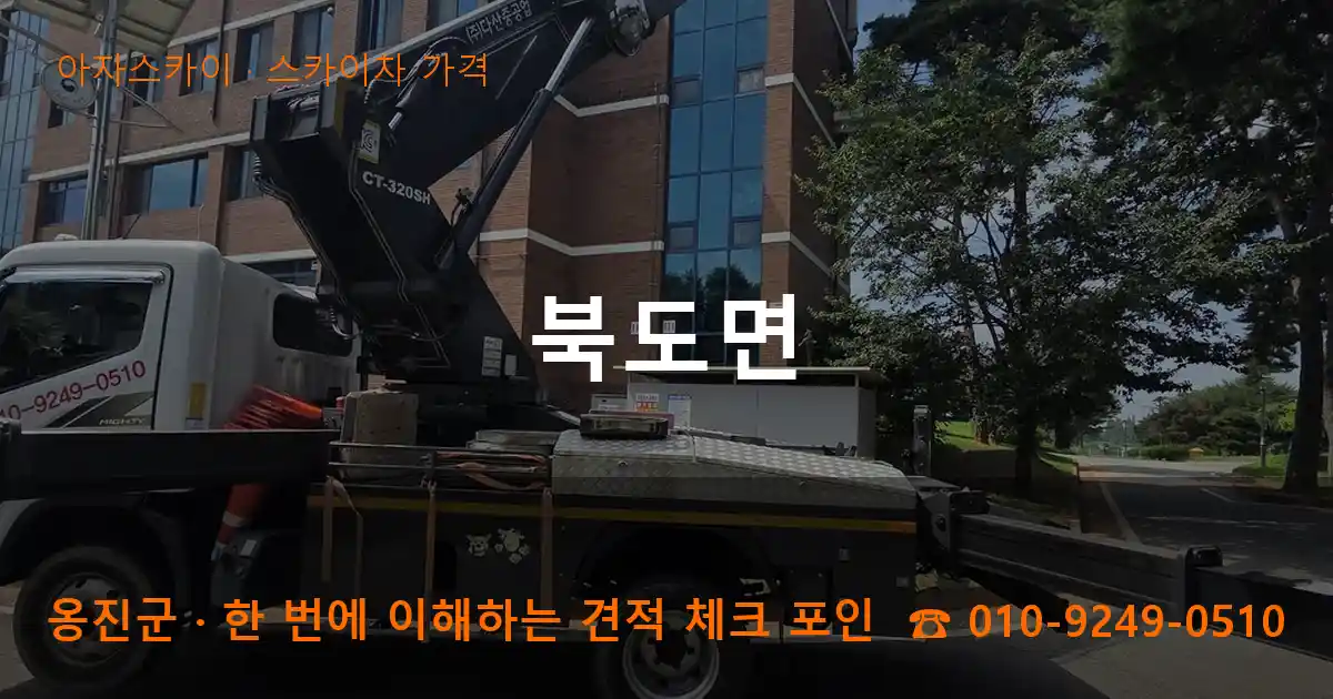 옹진군 북도면 스카이차 가격 작업