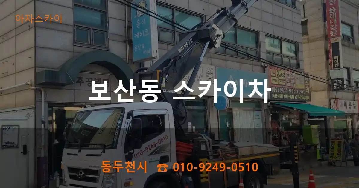 동두천시 보산동 스카이차