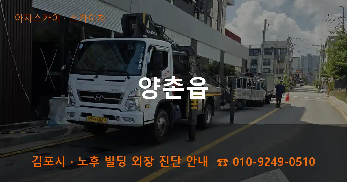 김포 양촌읍 스카이차 작업