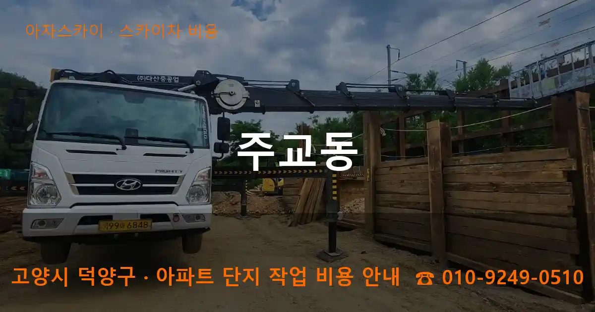 고양시 덕양구 주교동 스카이차 비용 작업