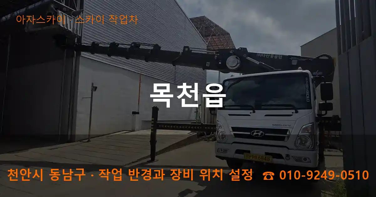 천안시 동남구 목천읍 스카이 작업차 작업