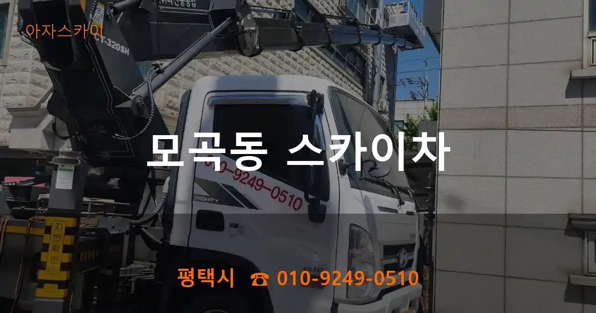 평택시 모곡동 스카이차