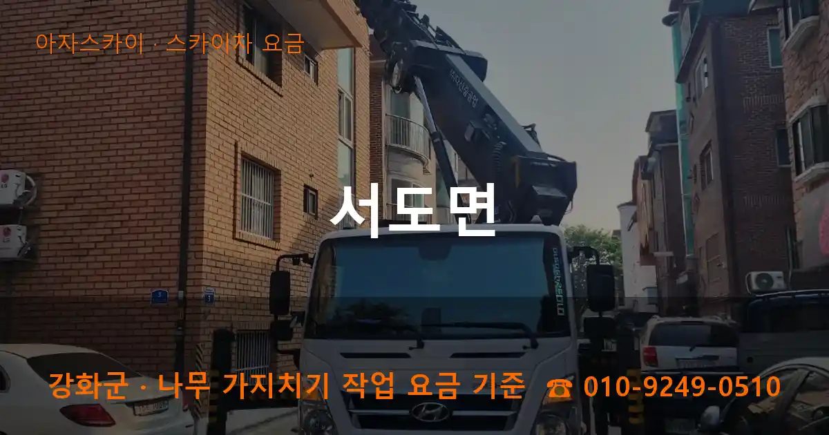 강화군 서도면 스카이차 요금 작업