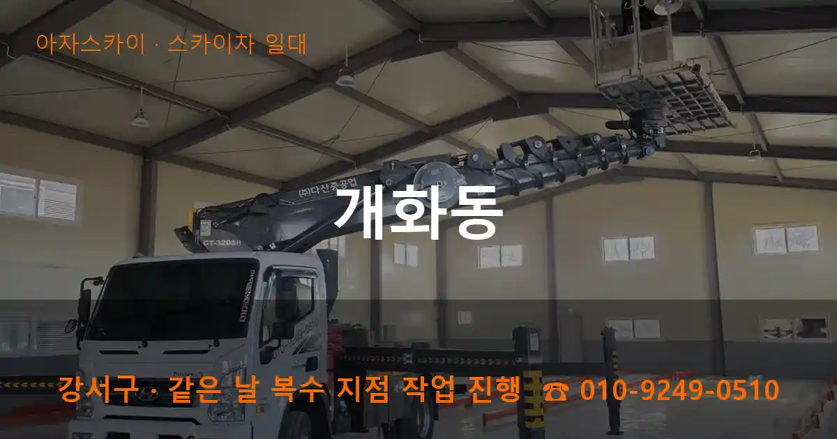 강서구 개화동 스카이차 일대 작업