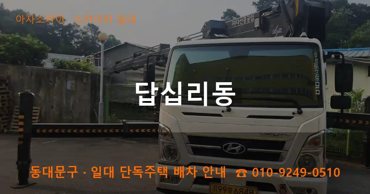동대문구 답십리동 스카이차 출장 작업