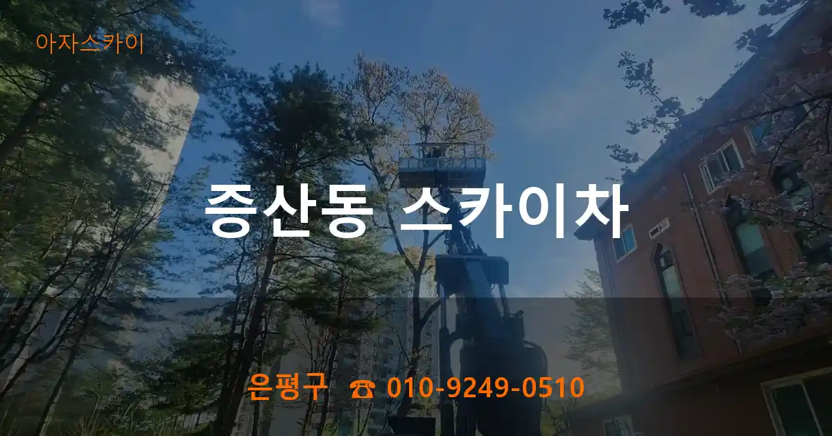 은평구 증산동 스카이차