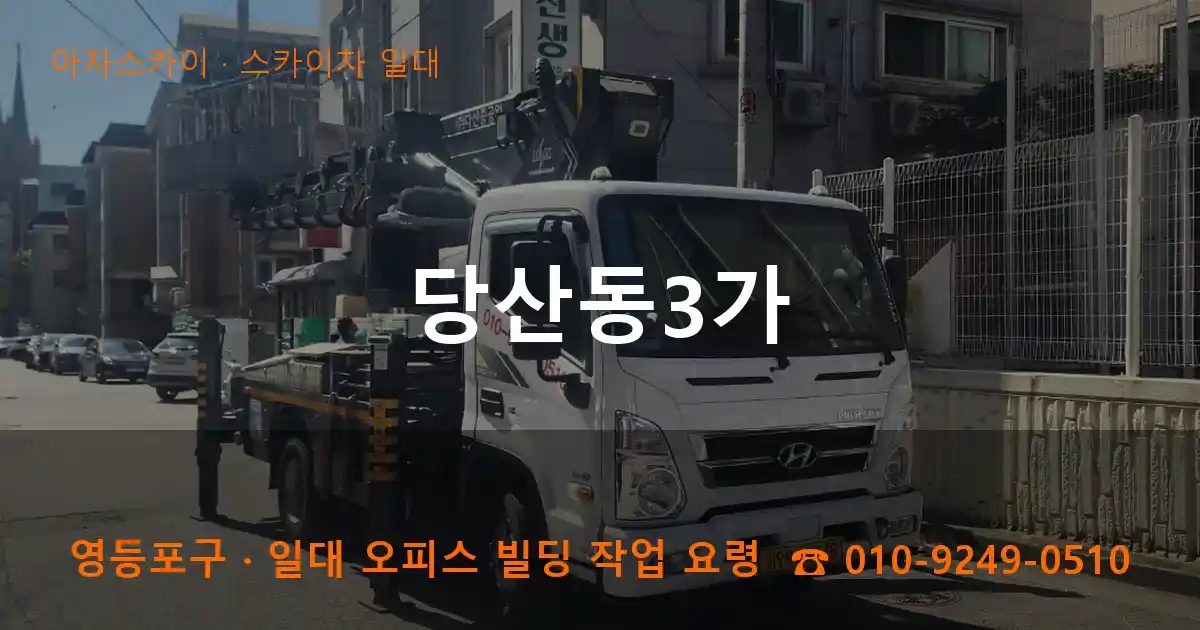 영등포구 당산동3가 스카이차 출장 작업