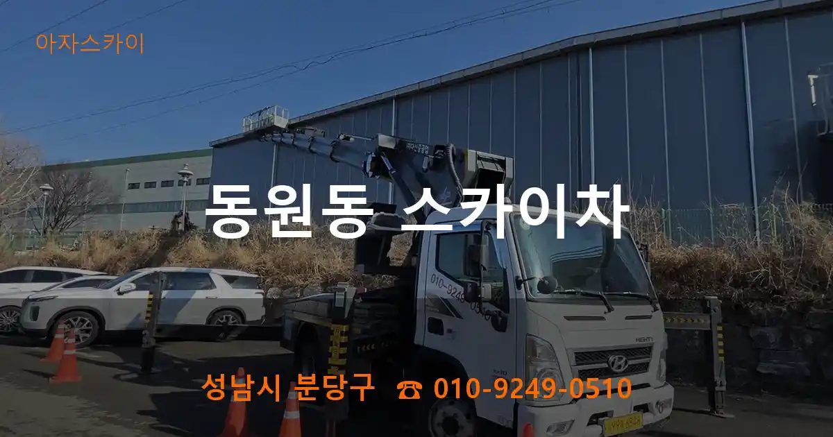 성남시 분당구 동원동 스카이차