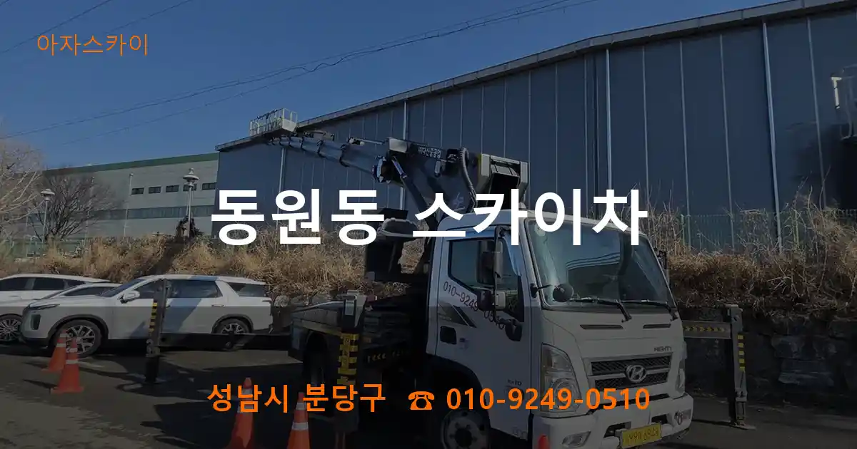 성남시 분당구 동원동 스카이차