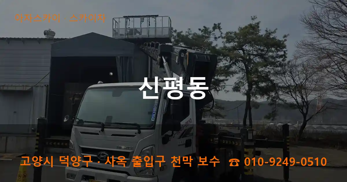 고양 덕양구 신평동 스카이차 작업