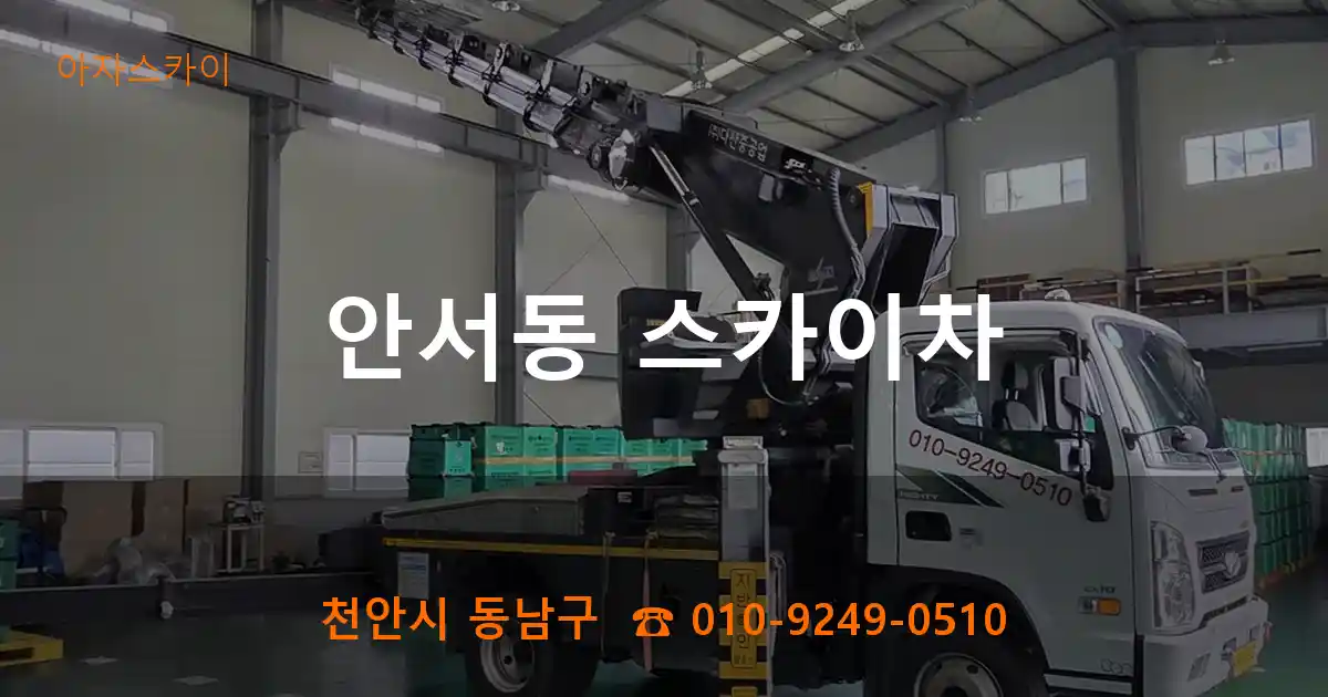 천안시 동남구 안서동 스카이차