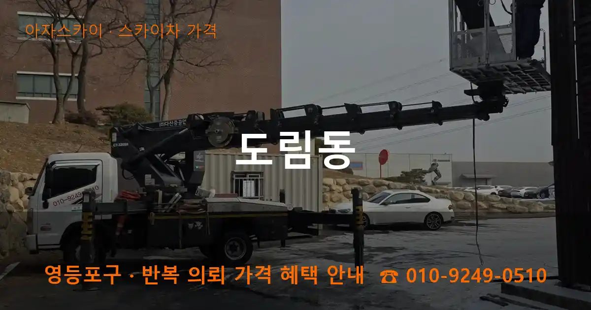 영등포구 도림동 스카이차 가격 작업
