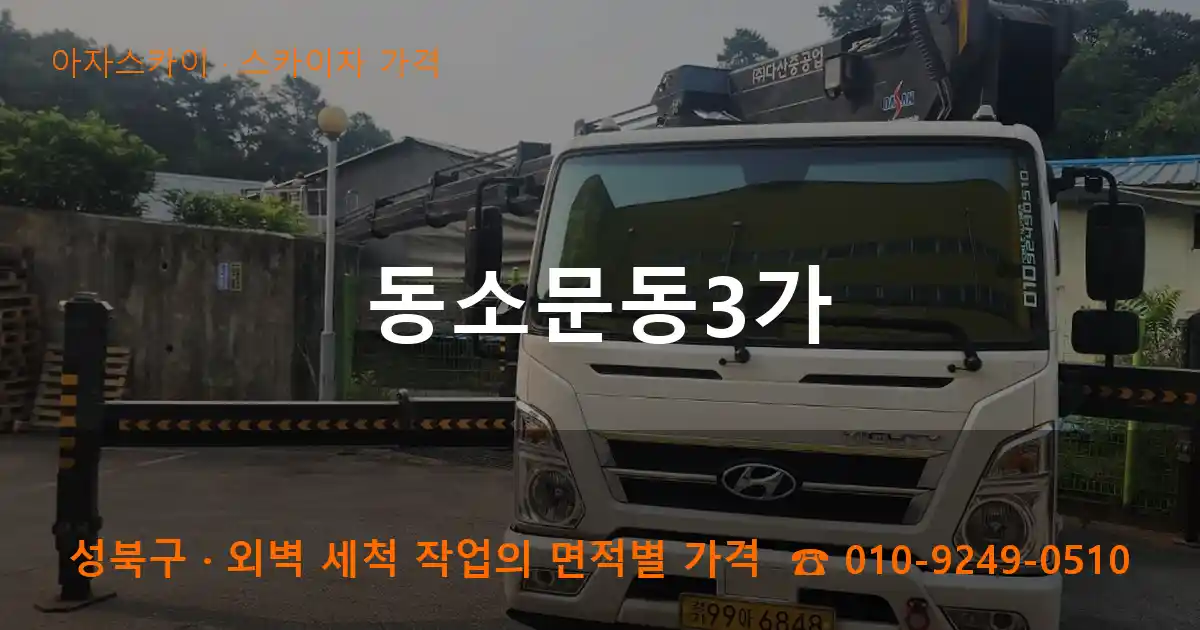 성북구 동소문동3가 스카이차 가격 작업
