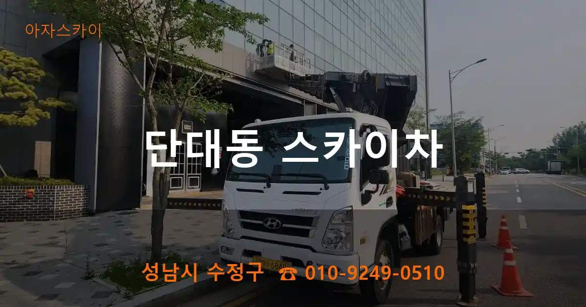 성남시 수정구 단대동 스카이차