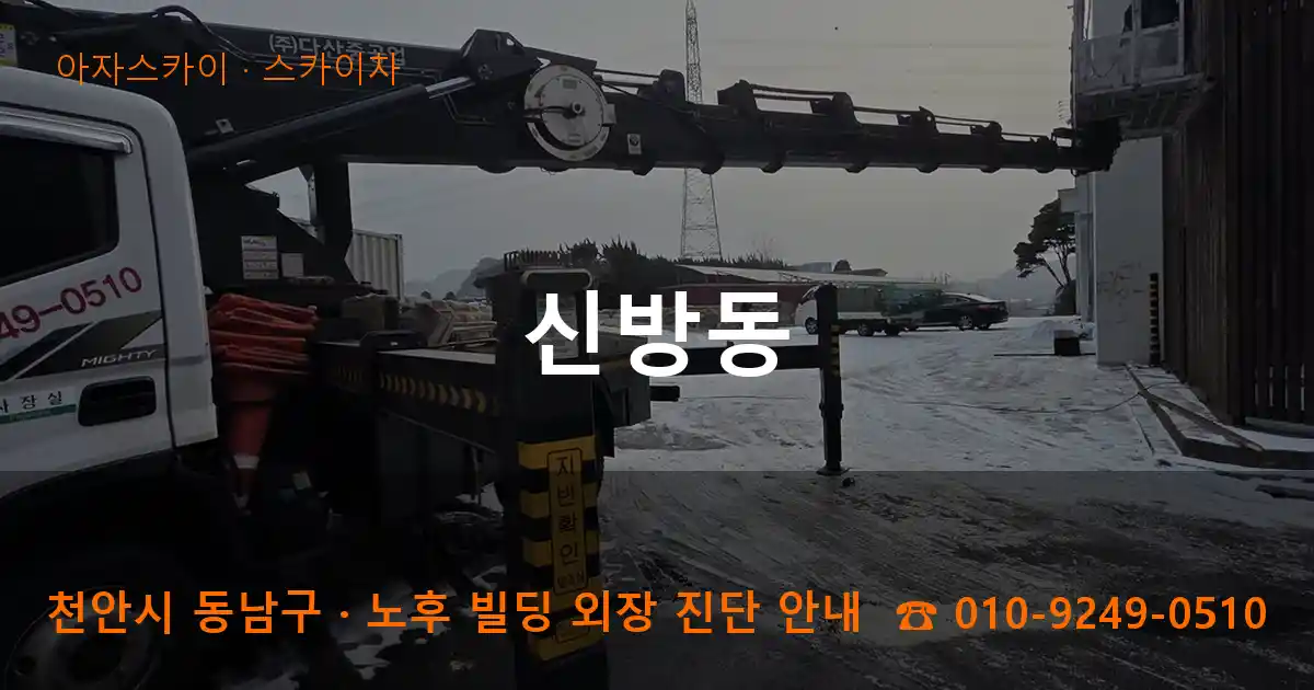 천안 동남구 신방동 스카이차 작업