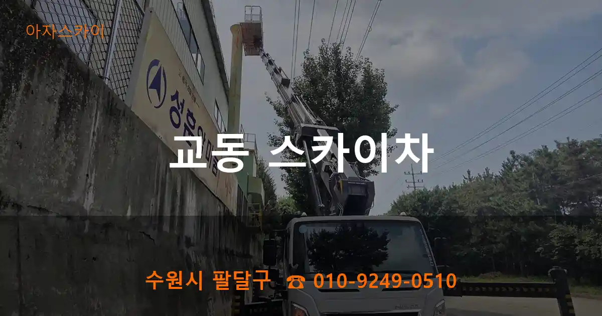 수원시 팔달구 교동 스카이차