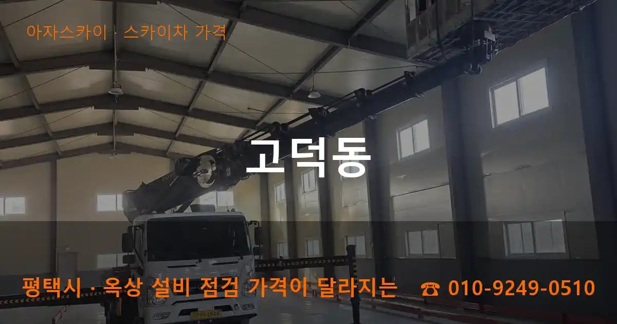 평택시 고덕동 스카이차 가격 작업