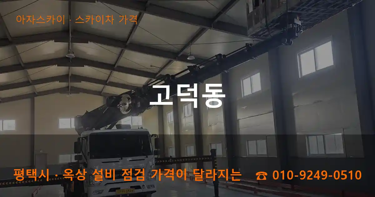 평택시 고덕동 스카이차 가격 작업