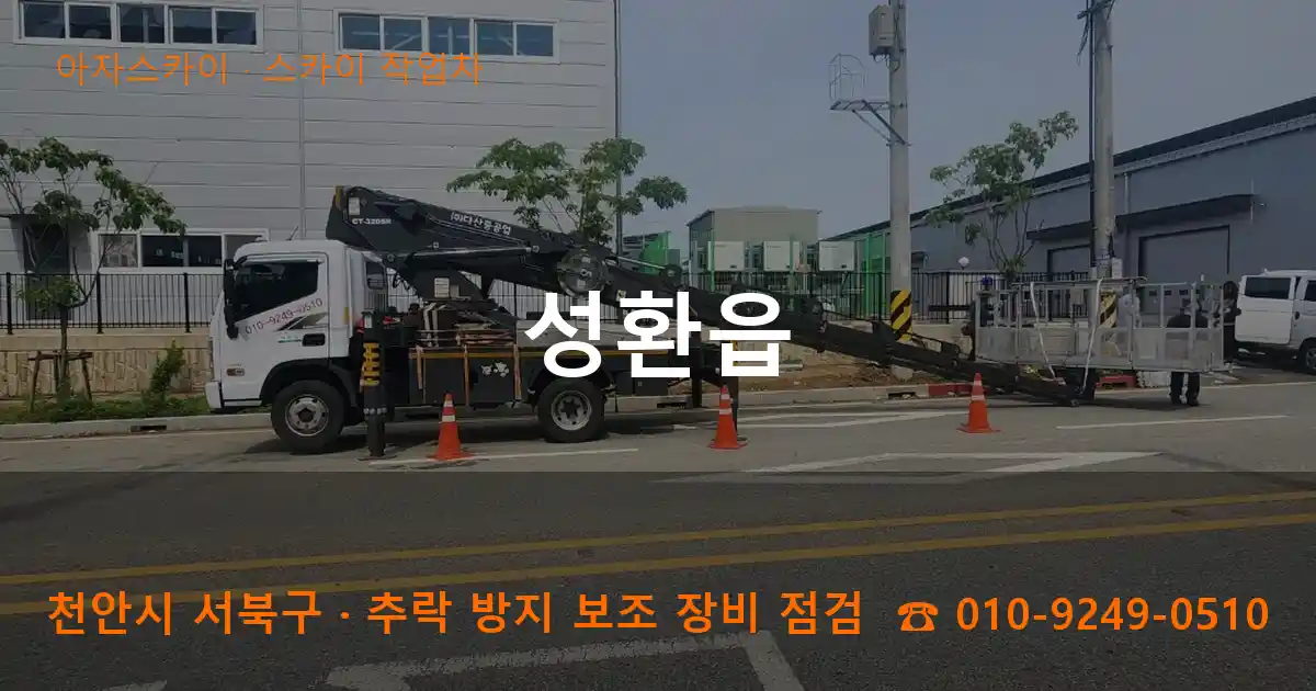 천안 서북구 성환읍 스카이 작업차 작업