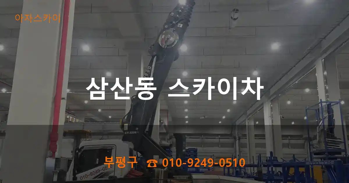 부평구 삼산동 스카이차
