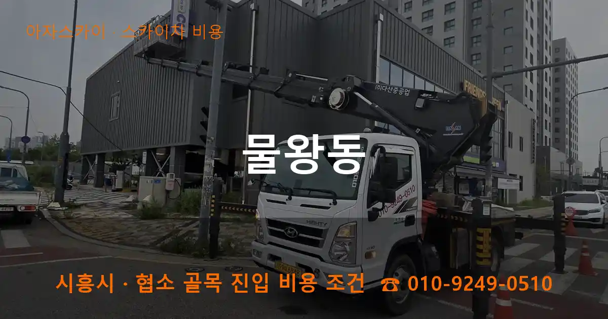 시흥시 물왕동 스카이차 비용 작업