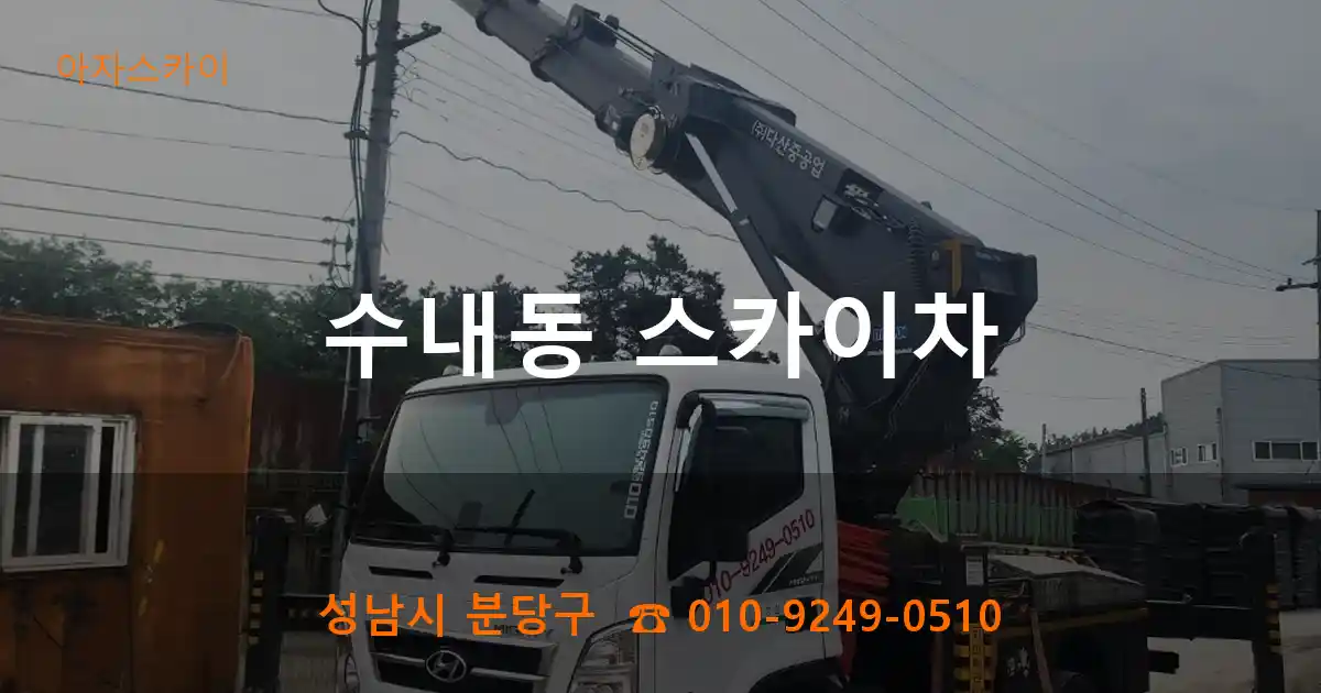 성남시 분당구 수내동 스카이차